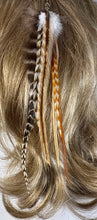 Load image into Gallery viewer, Feather Hair Xtension 5 Barrel Bead (6 Feathers)