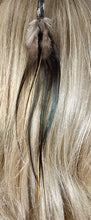 Load image into Gallery viewer, Feather Hair Xtension 7 Ornate Natural Bead (5 Feathers)