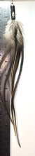 Load image into Gallery viewer, Feather Hair Xtension 7 Ornate Natural Bead (5 Feathers)