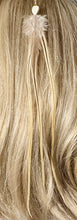 Load image into Gallery viewer, Feather Hair Xtension 11 Gemstone Leaf Bead (3 Feathers)