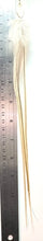 Load image into Gallery viewer, Feather Hair Xtension 11 Gemstone Leaf Bead (3 Feathers)