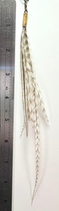 Feather Hair Xtension 18 Natural Bead (5 Feathers)