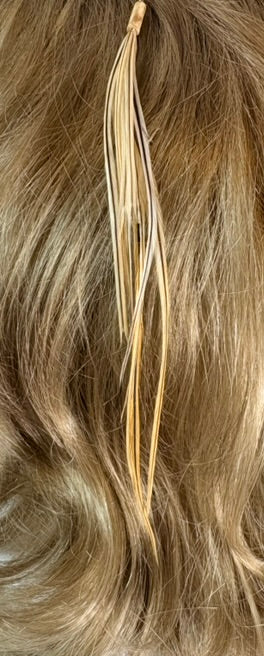 Feather Hair Xtension 21 Natural Bead (10 Feathers)