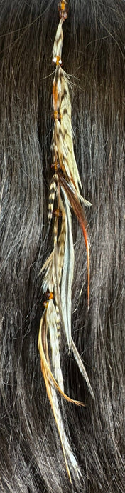 Feather Hair Xtension 23 Crystals (11 Feathers)