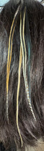 Load image into Gallery viewer, Feather Hair Xtension 30 Ornate Natural Bead (4 Feathers)