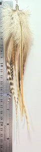 Feather Hair Xtension 30 Barrel Bead (5 Feathers)