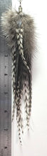 Load image into Gallery viewer, Feather Hair Xtension 36 Barrel Bead (9 Feathers)