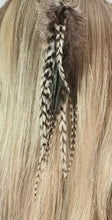 Load image into Gallery viewer, Feather Hair Xtension 36 Barrel Bead (9 Feathers)