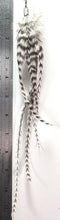 Load image into Gallery viewer, Feather Hair Xtension 37 Ornate Natural Bead (5 Feathers)