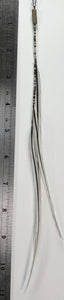 Feather Hair Xtension 44 Gemstone & Beads (3 Feathers)
