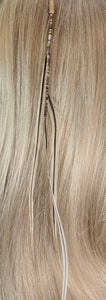Feather Hair Xtension 44 Gemstone & Beads (3 Feathers)