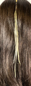 Feather Hair Xtension 44 Gemstone & Beads (3 Feathers)