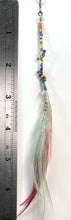Load image into Gallery viewer, Feather Hair Xtension 45 Crystal Knotted Seed Beads (6 Feathers)