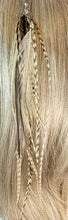 Load image into Gallery viewer, Feather Hair Xtension 50 Seed Beads Dangling Crystals (11 Feathers)