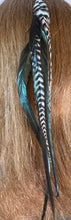 Load image into Gallery viewer, Feather Hair Xtension 51 Seed Beads (9 Feathers)