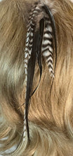 Load image into Gallery viewer, Feather Hair Xtension 52 Ornate Natural Bead (6 Feathers)