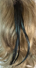 Load image into Gallery viewer, Feather Hair Xtension 55 Engraved Metal Bead (4 Feathers)