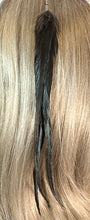 Load image into Gallery viewer, Feather Hair Xtension 55 Engraved Metal Bead (4 Feathers)