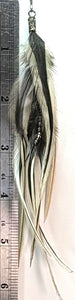 Feather Hair Xtension 57 Seed Beads (8 Feathers)
