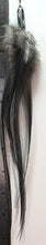 Load image into Gallery viewer, Feather Hair Xtension 58 Carved Natural Bead (5 Feathers)