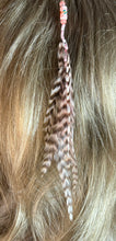Load image into Gallery viewer, Feather Hair Xtension 61 Ceramic Bead Seed Beads (8 Feathers)