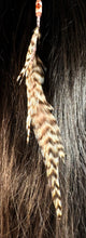 Load image into Gallery viewer, Feather Hair Xtension 61 Ceramic Bead Seed Beads (8 Feathers)