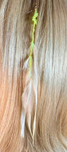 Load image into Gallery viewer, Feather Hair Xtension 62 Knotted Seed Beads (5 Feathers)