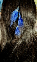 Load image into Gallery viewer, Feather Hair Xtension 63 Multiple Gemstones Chained (3 Feathers)