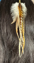 Load image into Gallery viewer, Feather Hair Xtension 64 Seed Beads (9 Feathers)
