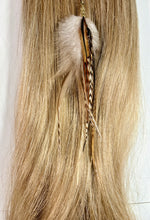 Load image into Gallery viewer, Feather Hair Xtension 64 Seed Beads (9 Feathers)