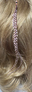 Feather Hair Xtension 65 Crystals Seed Beads (3 Feathers)