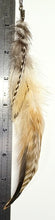 Load image into Gallery viewer, Feather Hair Xtension 67 Seed Beads (7 Feathers)
