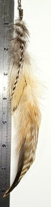 Feather Hair Xtension 67 Seed Beads (7 Feathers)