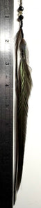 Feather Hair Xtension 69 Crystals Seed Beads (4 Feathers)