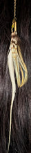 Load image into Gallery viewer, Feather Hair Xtension 71 Gemstones,Chained Crystals Seed Beads (5 Feathers)