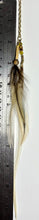 Load image into Gallery viewer, Feather Hair Xtension 71 Gemstones,Chained Crystals Seed Beads (5 Feathers)
