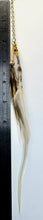 Load image into Gallery viewer, Feather Hair Xtension 71 Gemstones,Chained Crystals Seed Beads (5 Feathers)