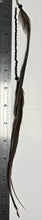 Load image into Gallery viewer, Feather Hair Xtension 74 Crystals Seed Beads (2 Feathers)