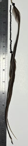 Feather Hair Xtension 74 Crystals Seed Beads (2 Feathers)