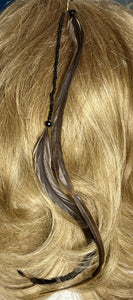 Feather Hair Xtension 74 Crystals Seed Beads (2 Feathers)