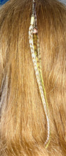Load image into Gallery viewer, Feather Hair Xtension 75 Multiple Gemstone Chained (3 Feathers)