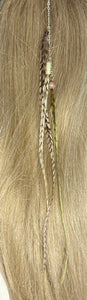 Feather Hair Xtension 75 Multiple Gemstone Chained (3 Feathers)