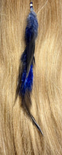 Load image into Gallery viewer, Feather Hair Xtension 76 Gemstone Crystal Chained (5 Feathers)