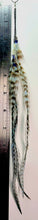 Load image into Gallery viewer, Feather Hair Xtension 81 Crystal Chained (3 Feathers)