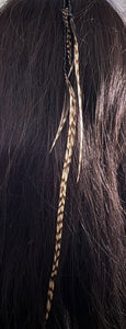 Feather Hair Xtension 83 Crystal Seed Beads (5 Feathers)