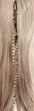 Load image into Gallery viewer, Feather Hair Xtension 83 Crystal Seed Beads (5 Feathers)