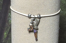 Load image into Gallery viewer, Charming Personal POWER Arm BAND-IT Ivory Cord Colorful Fairy 3 (Love/Adventure Endings)