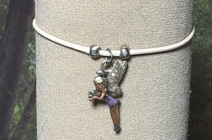 Charming Personal POWER Arm BAND-IT Ivory Cord Colorful Fairy 3 (Love/Adventure Endings)