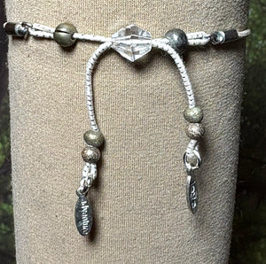 Charming Personal POWER Arm BAND-IT Ivory Cord Colorful Fairy 3 (Love/Adventure Endings)