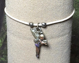 Charming Personal POWER Arm BAND-IT Ivory Cord Colorful Fairy 3 (Love/Adventure Endings)